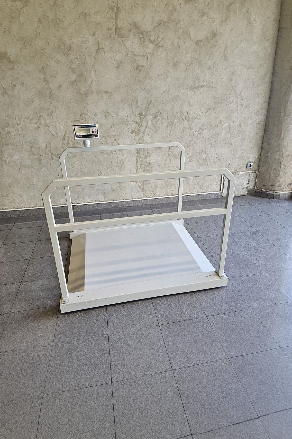 İMMAX Rampalı Tutunma Barlı Diyaliz Baskülü 300 KG 90x110 Cm Şarjlı
