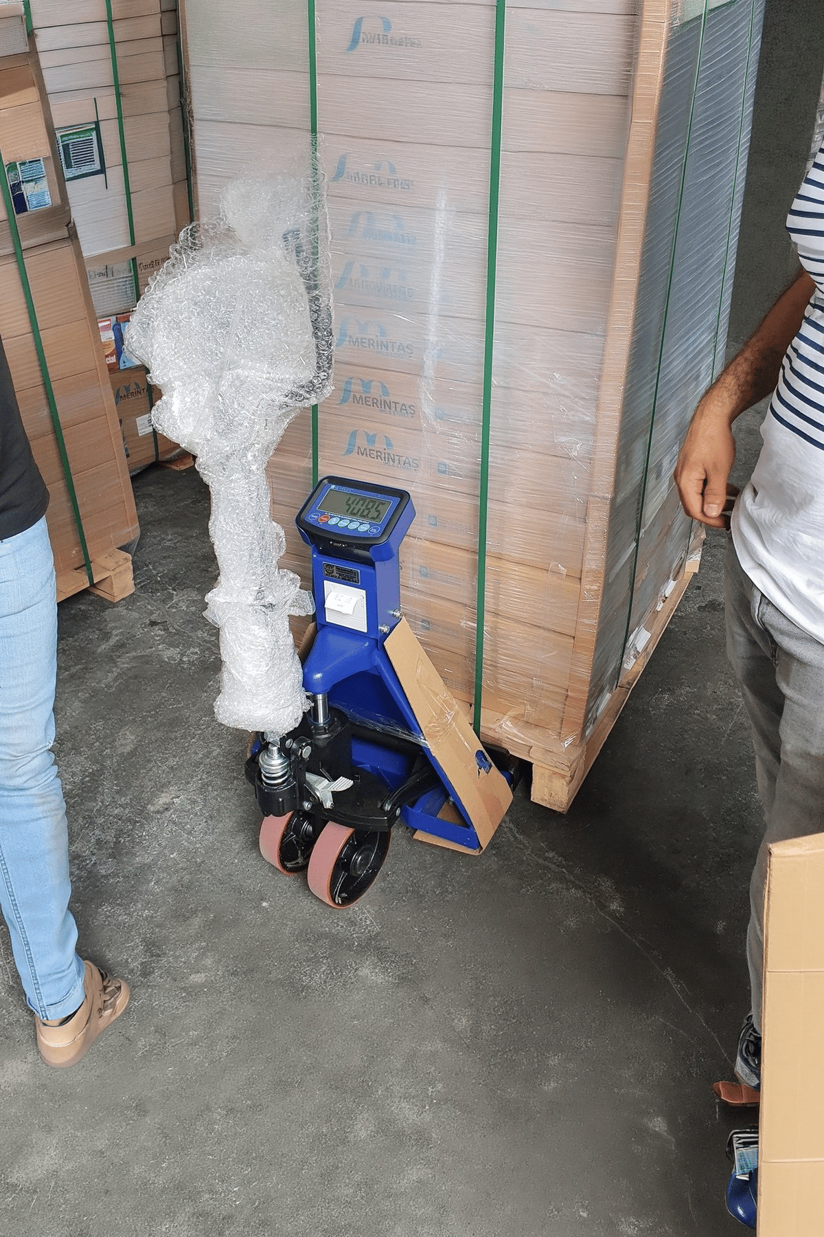 Neck Fiş Yazıcılı Transpalet Baskül - 3 Ton Döküm Pompalı