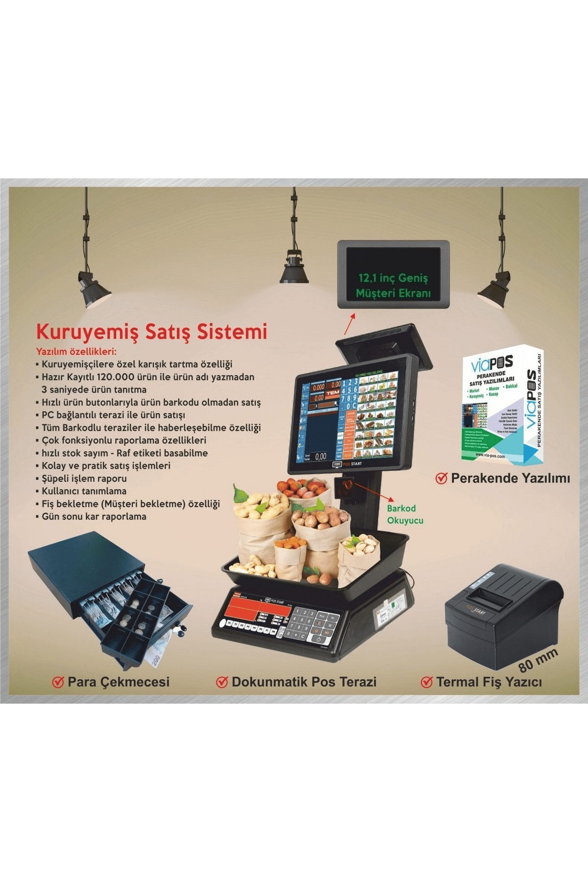 Pos Terazi Kuruyemiş Sistemi