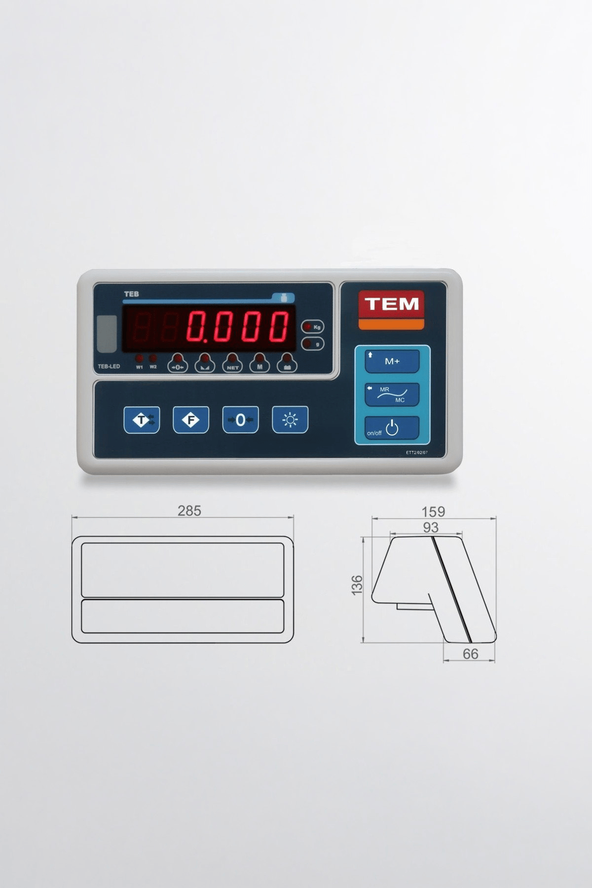 TEB 15 KG X 0,5 GR 28 X 35  PASLANMAZ TERAZİ