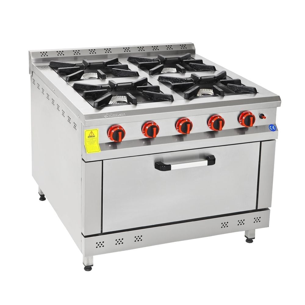 100x100 4LÜ KUZİNE OCAK GAZLI (4+1) HİMAKSAN