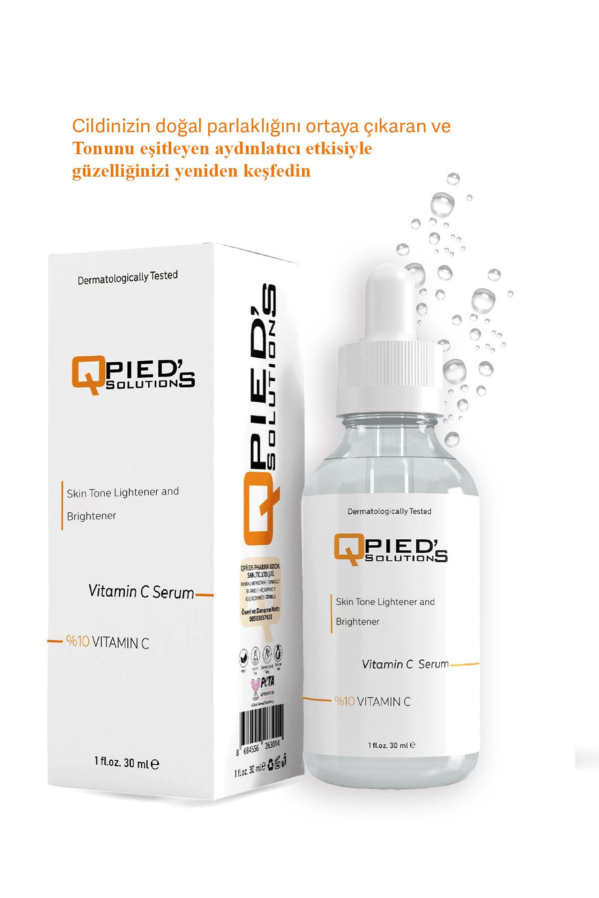 C Vitamin Aydınlatıcı Ve Leke Karşıtı % 10 Vitamin C Serum 30 ml