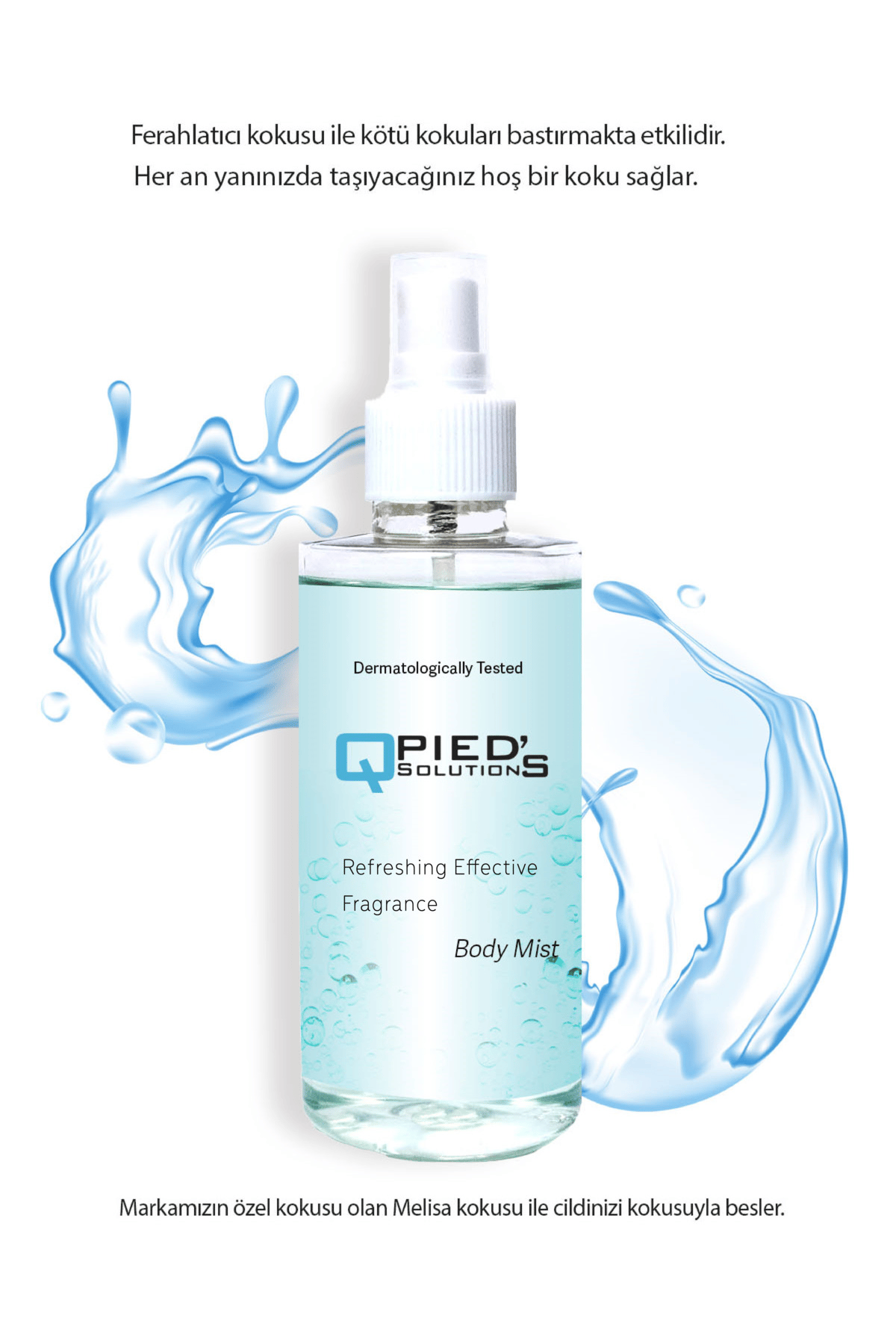 Ferahlatıcı Etkili Koku Melisa Body Mist Vücut Spreyi 200 ml