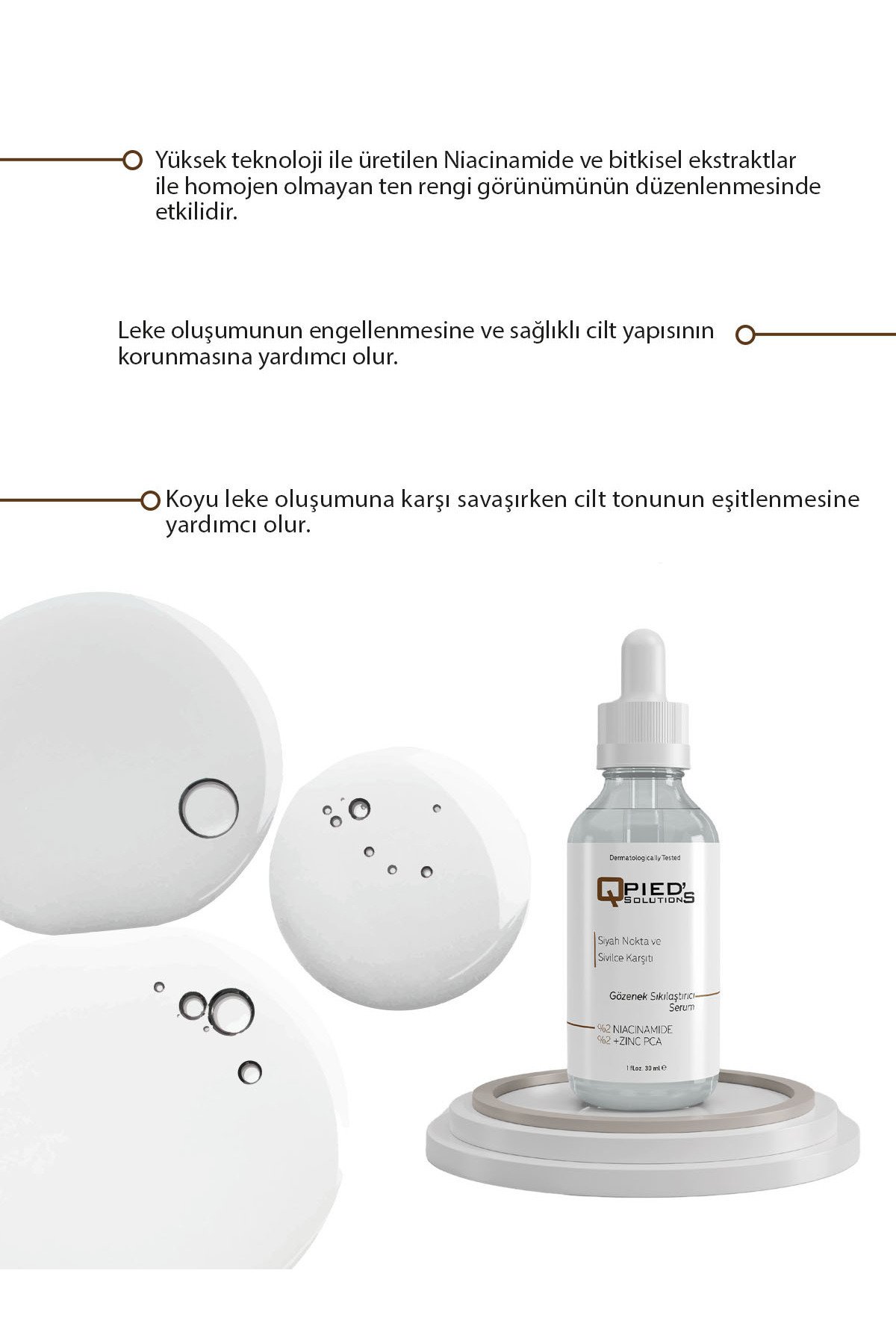 Gözenek Sıkılaştırıcı Siyah Nokta Ve Karşıtı Niacinamide Serum ( Niacinamide6% Zıncpca)