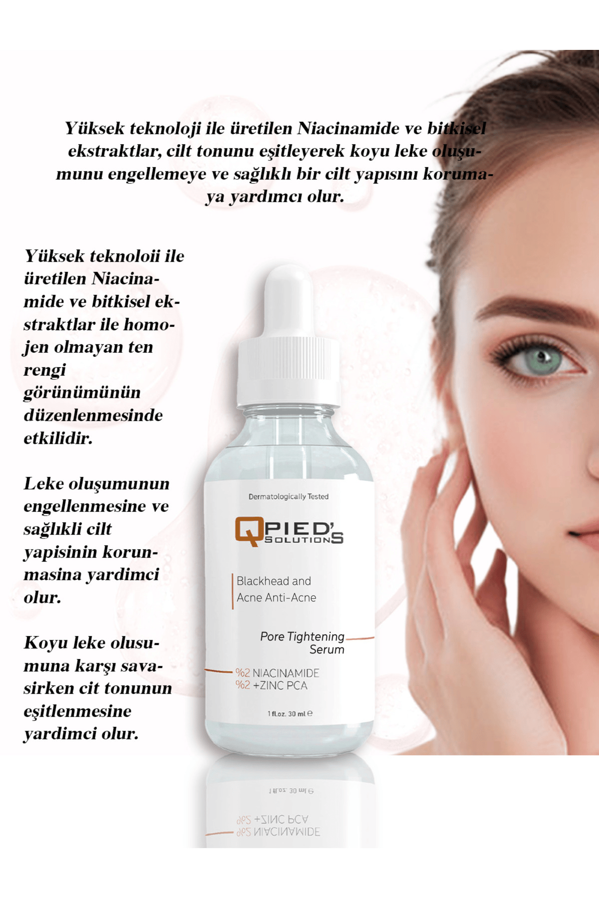 Gözenek Sıkılaştırıcı Siyah Nokta Ve Karşıtı Niacinamide Serum ( Niacinamide6% Zıncpca)