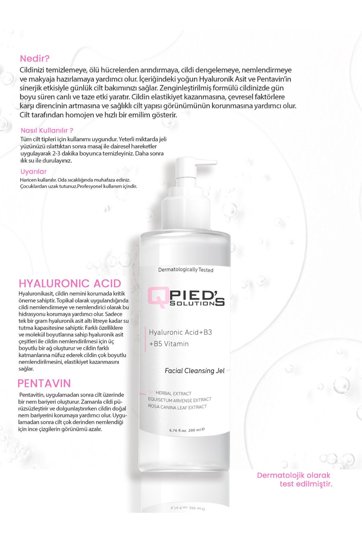 Qpied's Solutions Ciltte Arındırıcı ve Dengeleyici Etkili