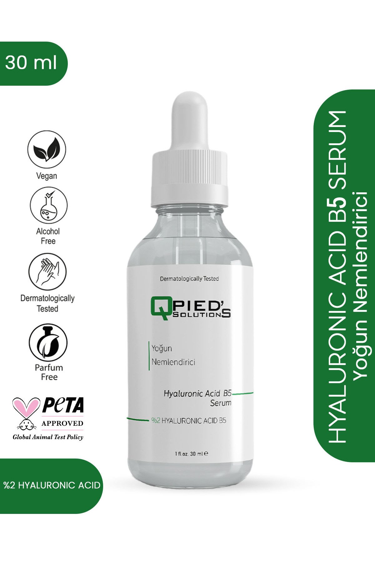 Yoğun Nemlendirici Ve Dolgunlaştırıcı Serum Hyaluronic Acid 2% B5 30 ml