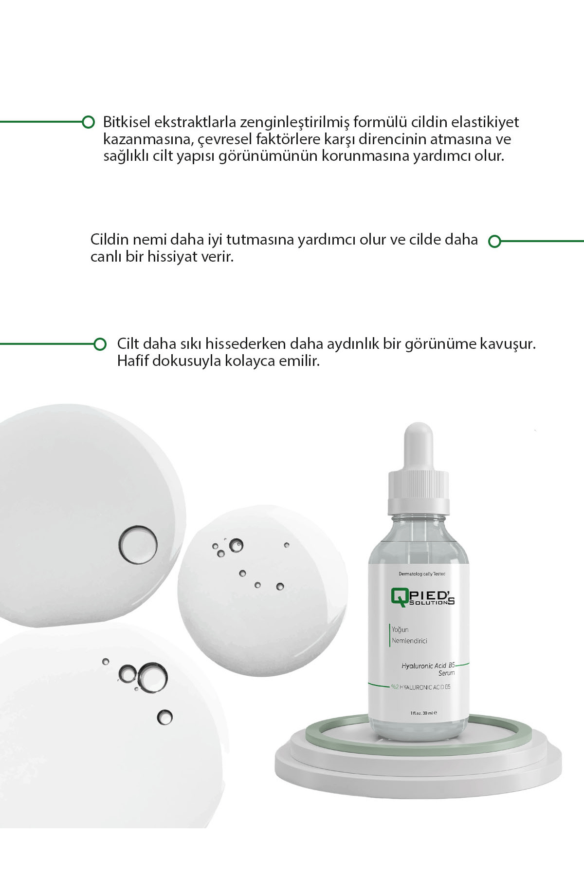 Yoğun Nemlendirici Ve Dolgunlaştırıcı Serum Hyaluronic Acid 2% B5 30 ml