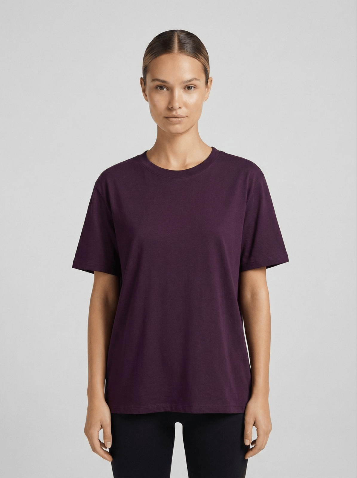 OVERSIZE KADIN TİŞÖRT – BORDO (OLY SERİ)