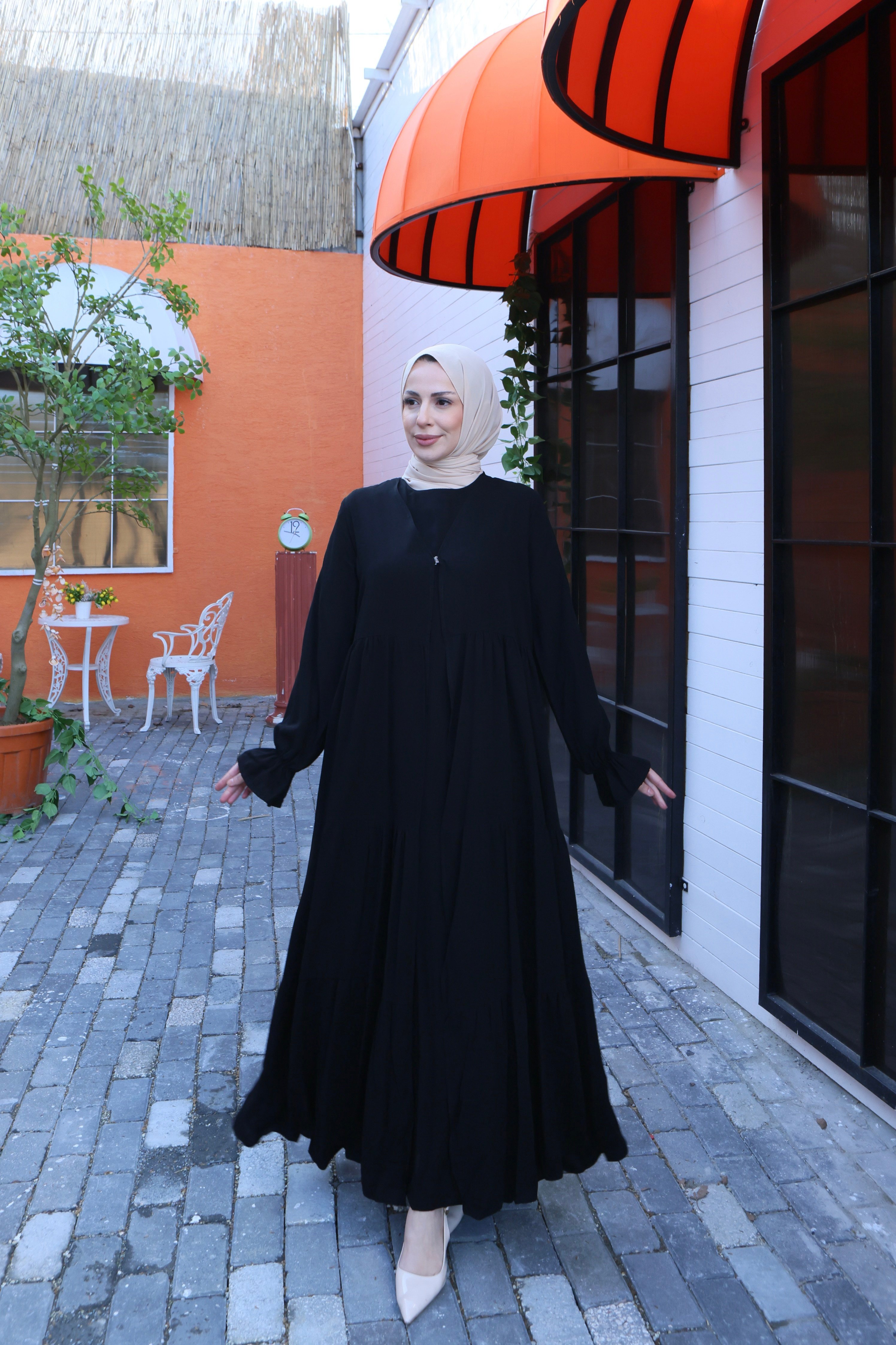 İçi Yarım Kol  Umre Takımı Siyah  HNT7050