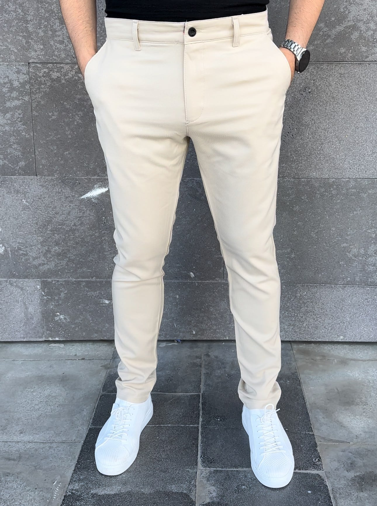 Slimfit Kumaş Pantolon - Siyah