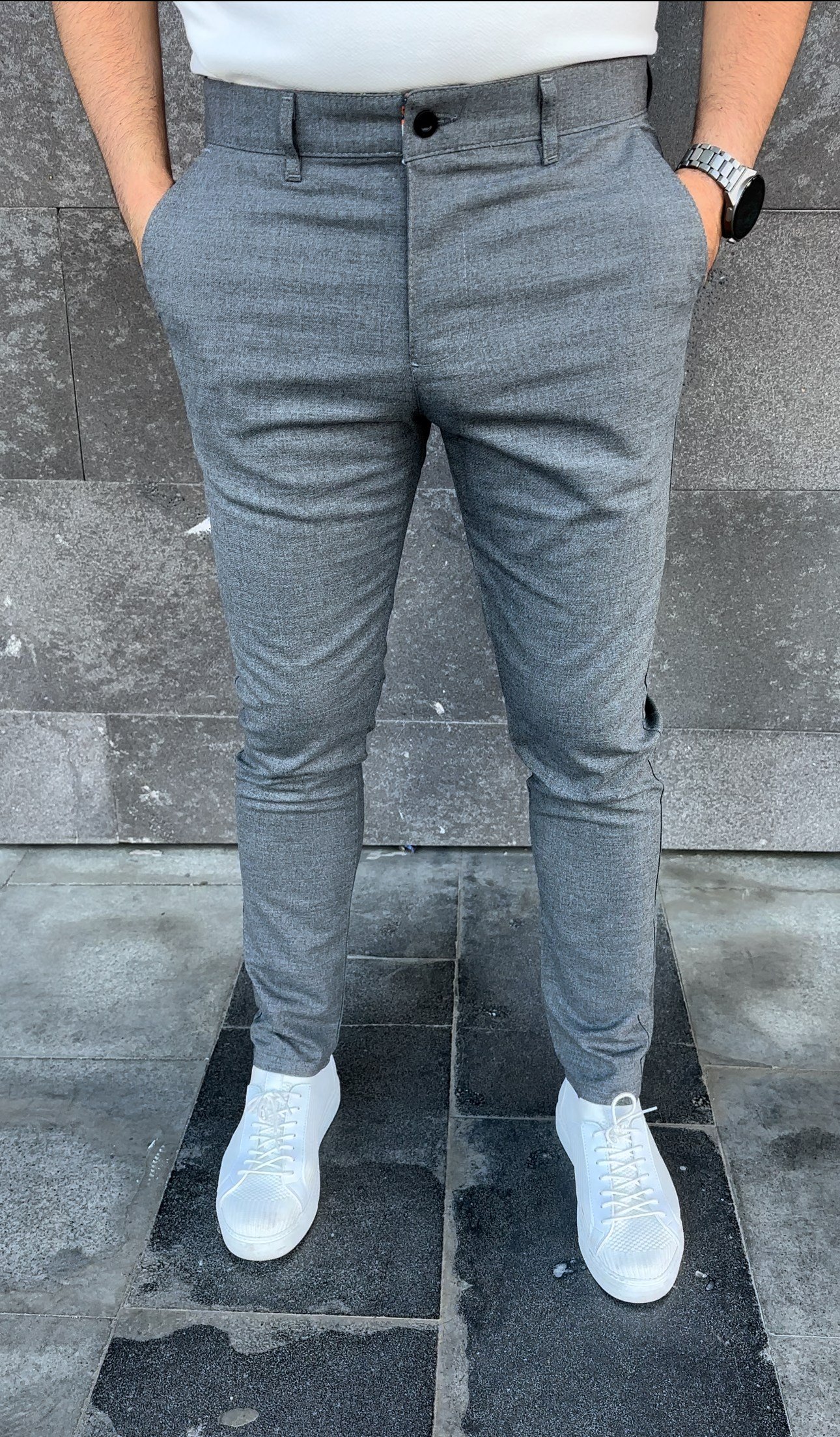 Slimfit Kumaş Pantolon - Siyah