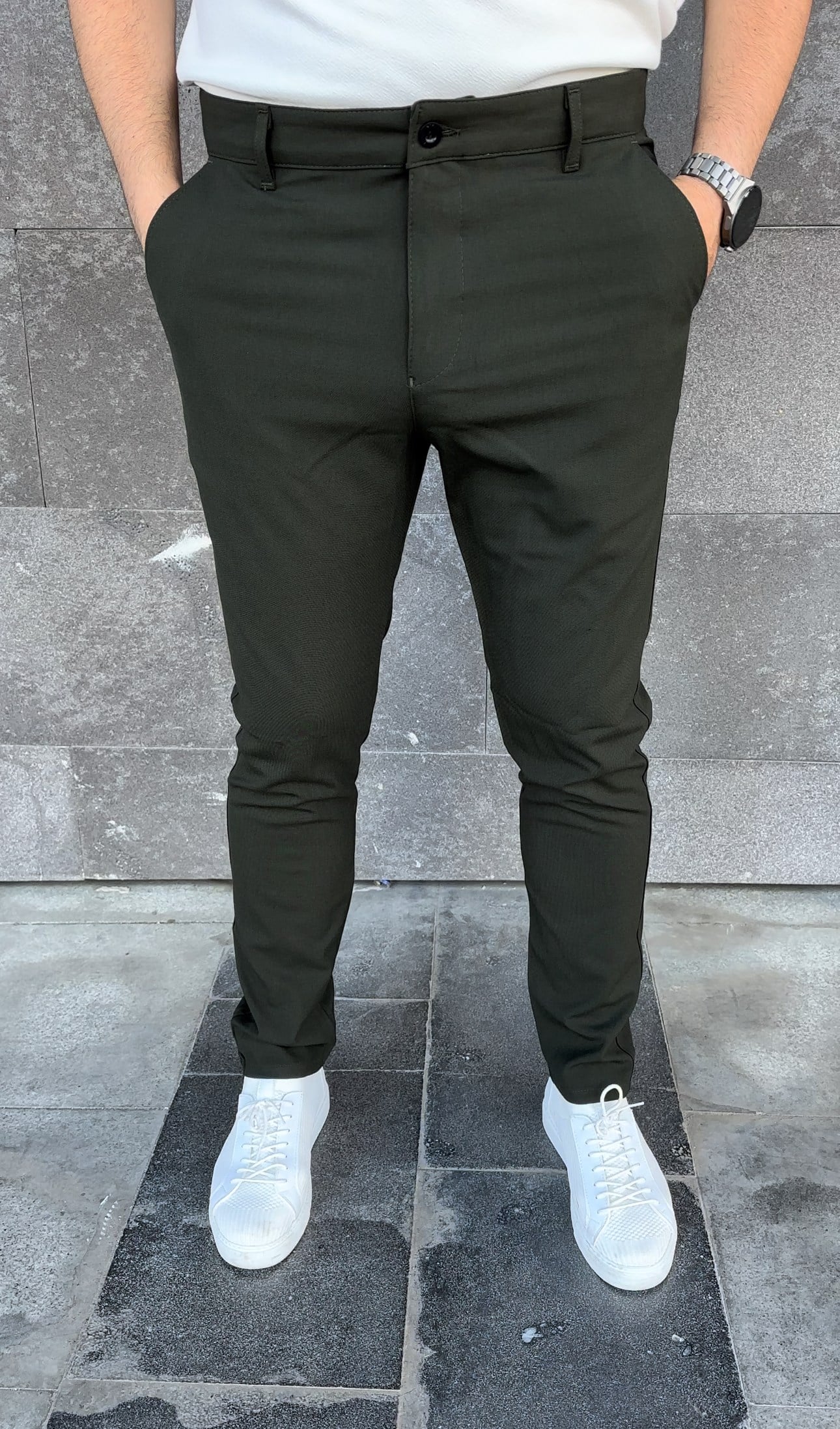 Slimfit Kumaş Pantolon - Siyah