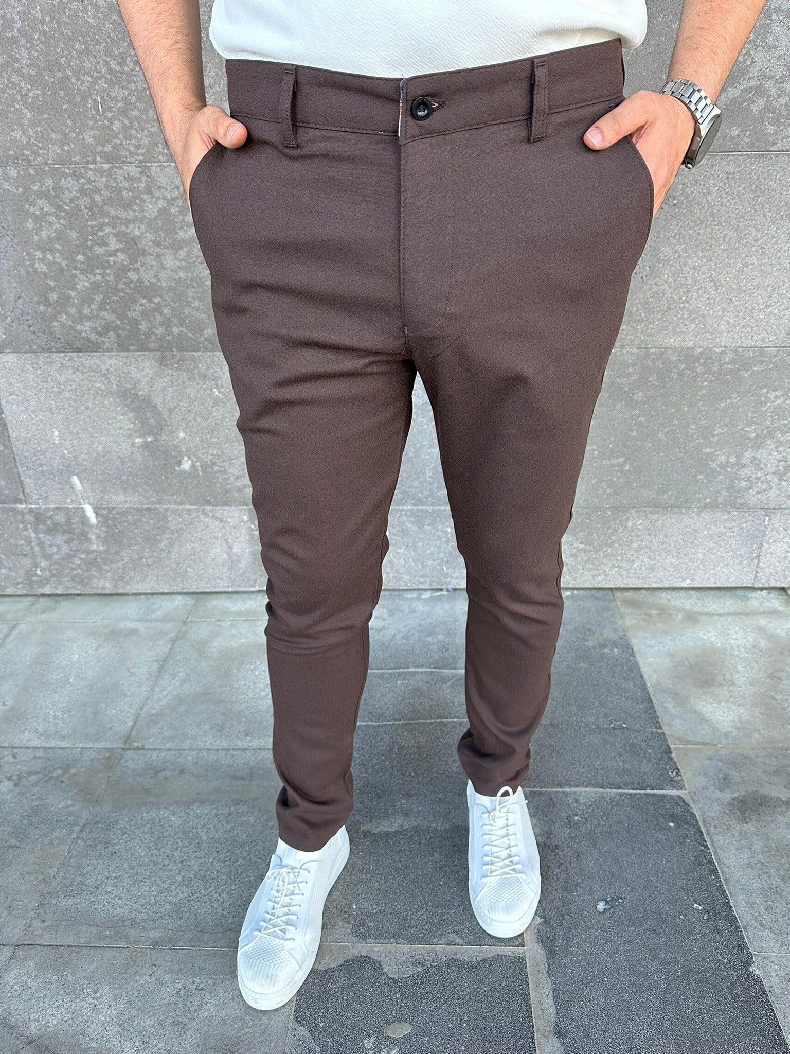 Slimfit Kumaş Pantolon - Siyah