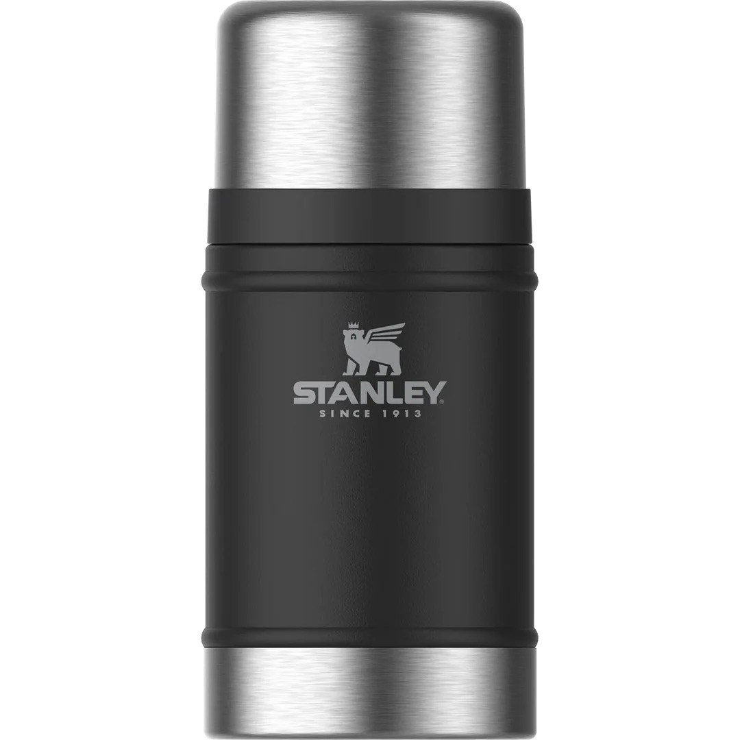 Stanley Klasik Vakumlu Çelik Yemek Termosu 0.70 Lt Siyah - Matte Black Pebble