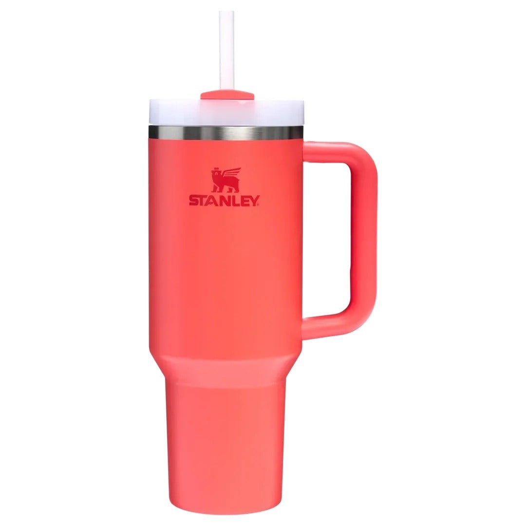 Stanley Quencher H2.O FlowState™ Tumbler Pipetli Termos | 1.18L Mercan - Hot Coral