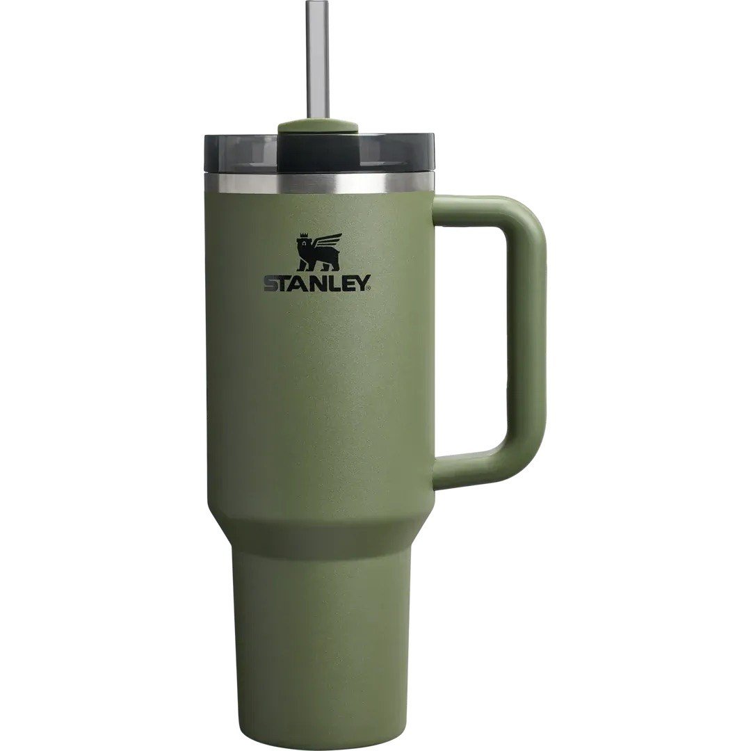 Stanley Quencher H2.O FlowState™ Tumbler Pipetli Termos | 1.18L Haki - Dried Pine