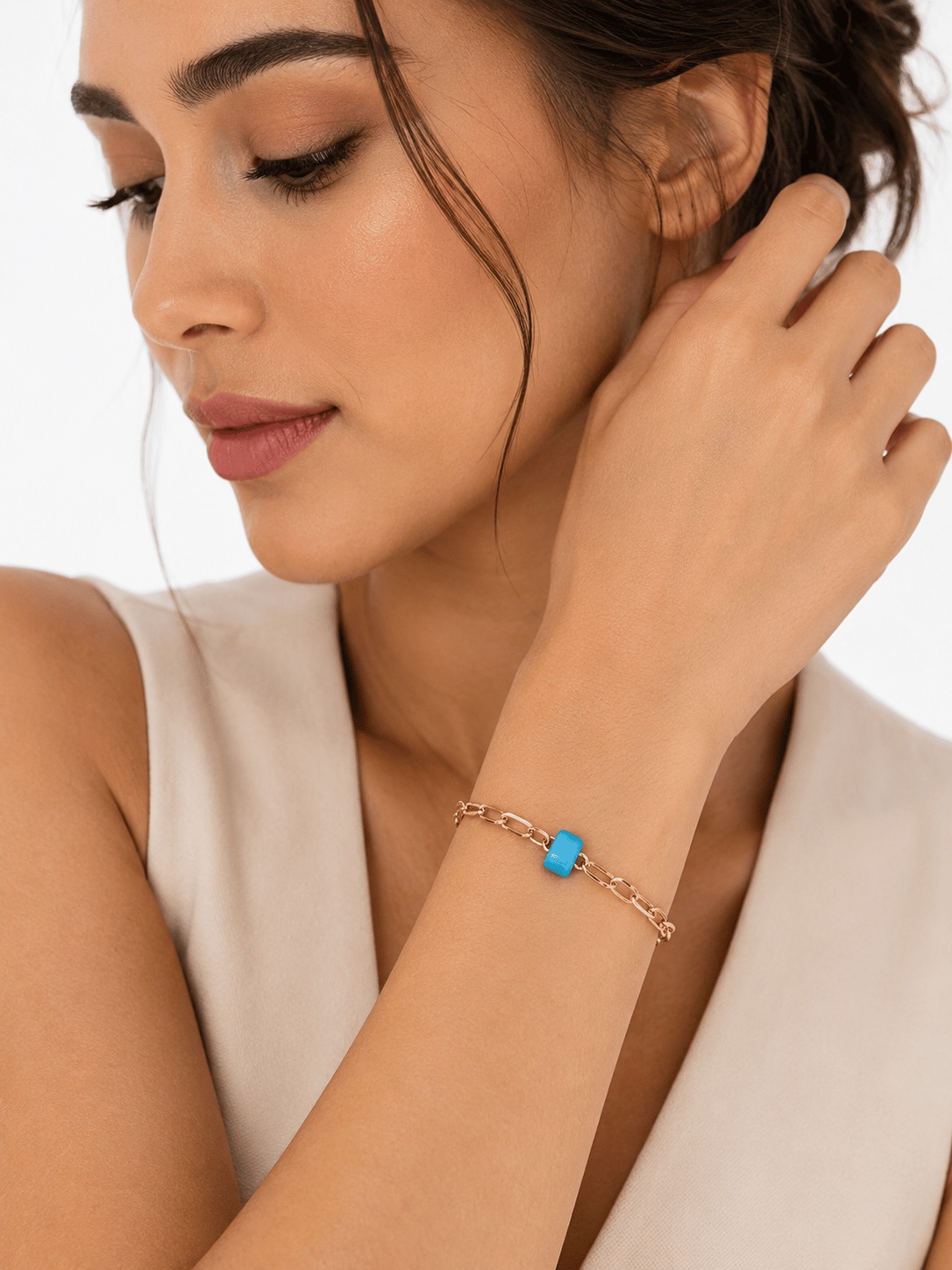 Aqua Minimal Zincir Bileklik