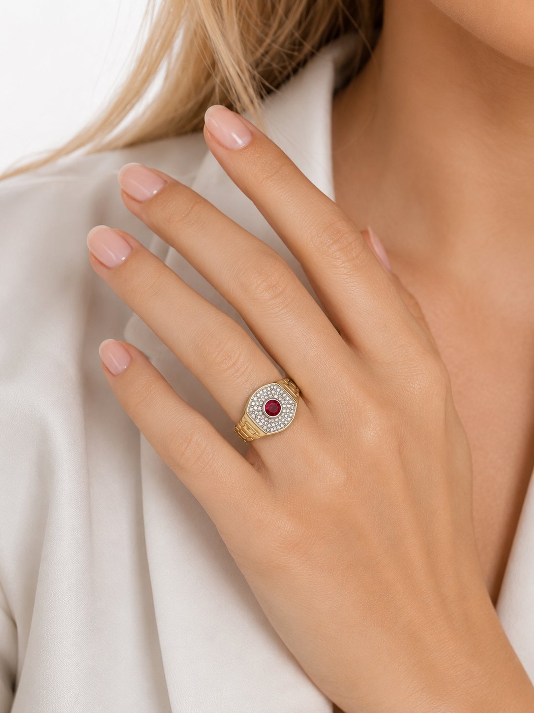 Gilded Ruby Yüzük