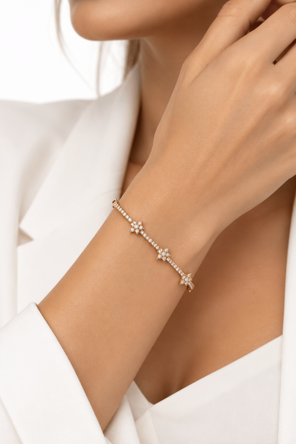 Starfall Tennis Bracelet