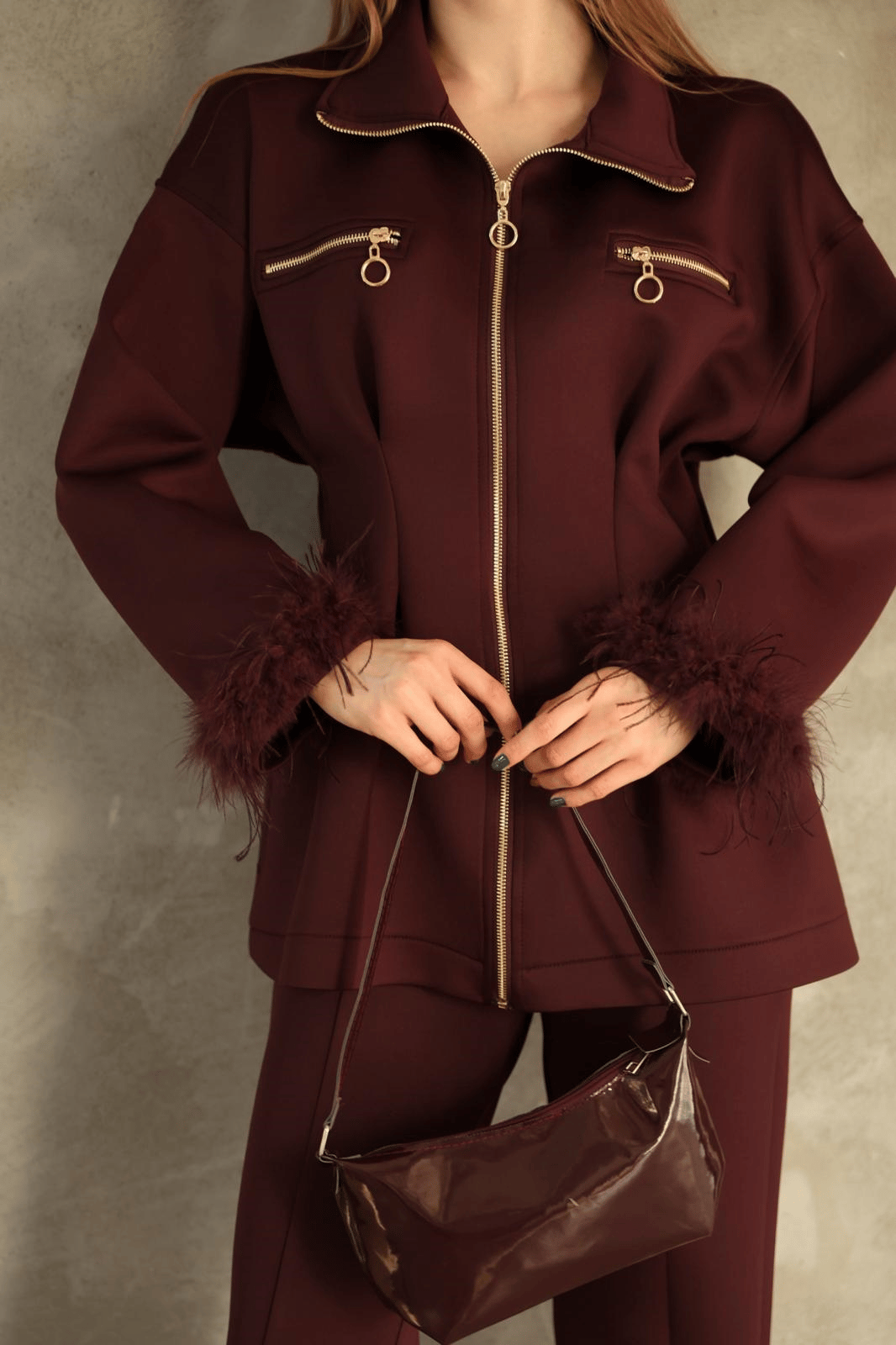 Puffy Takım Bordo