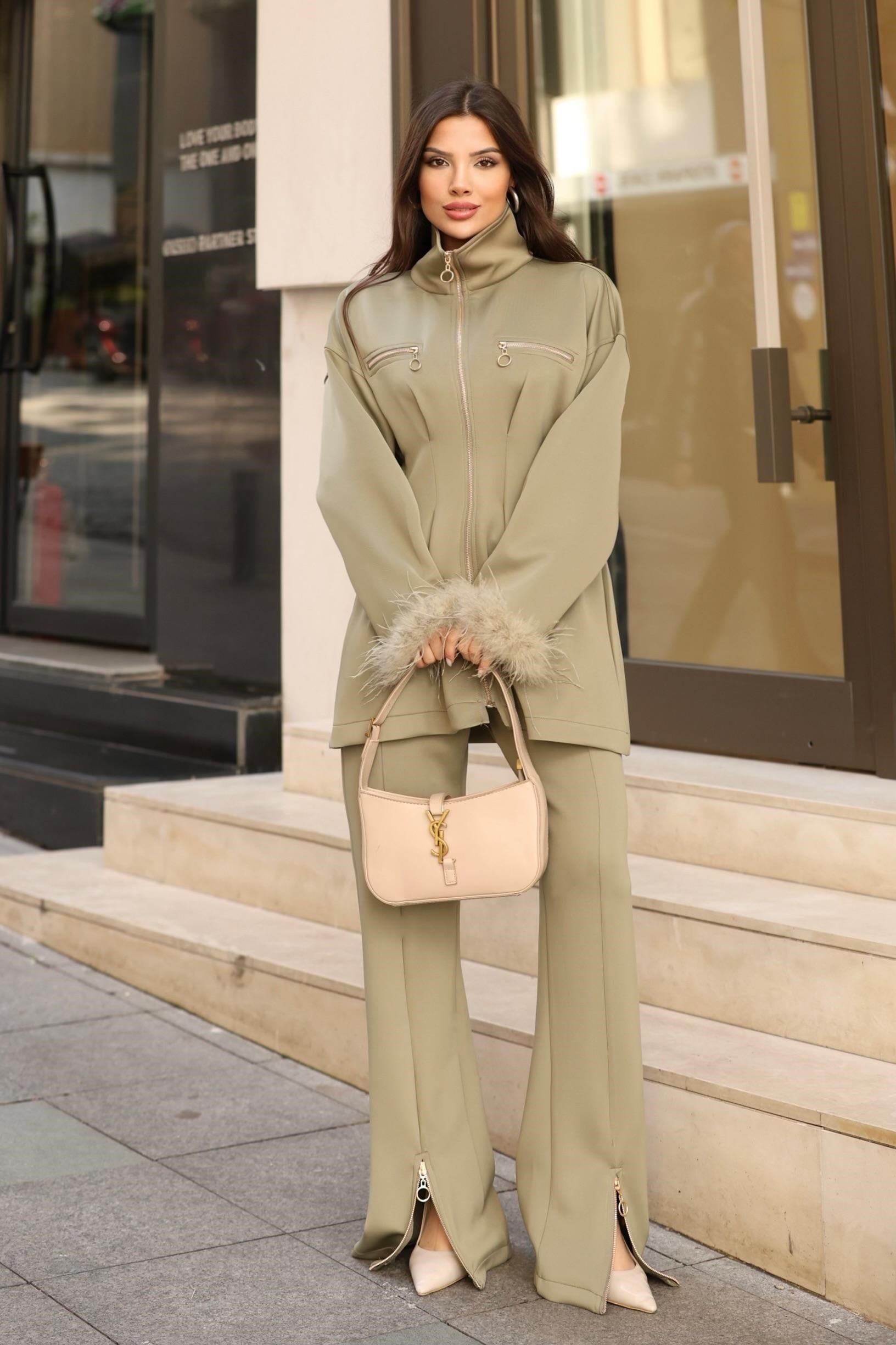 Puffy Takım Olive Yeşil
