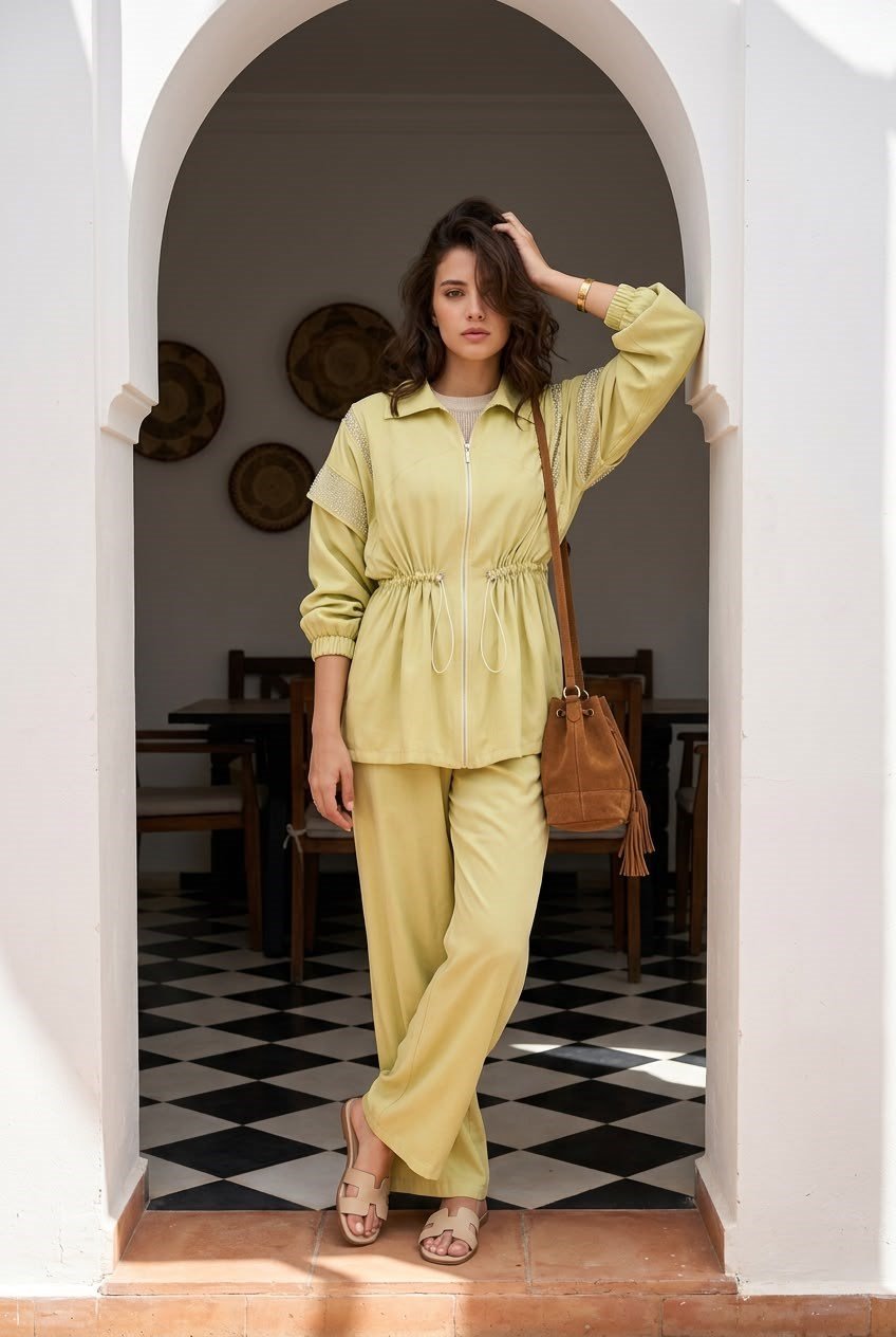 Swarowski Takım Olive Yeşil