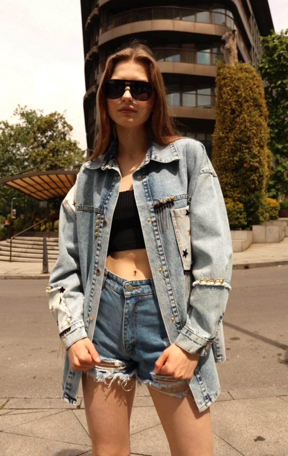Twist Denim Ceket