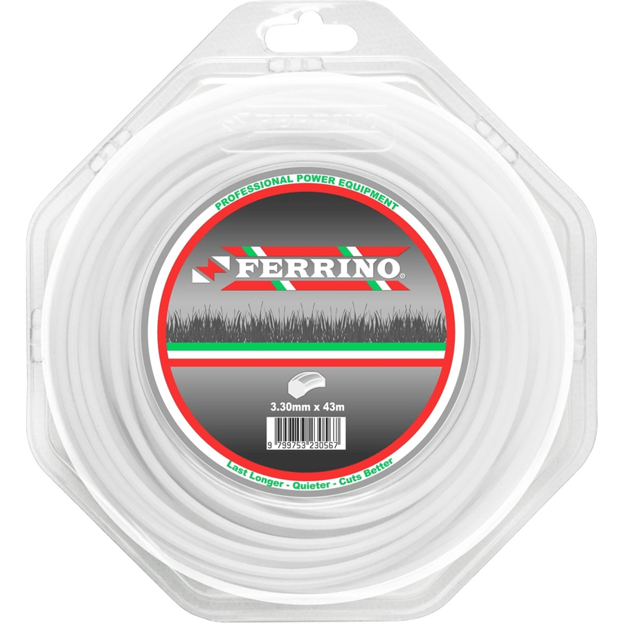 Ferrino Motorlu Tırpan Misinası 3.30 mm 43 m Beyaz 6 Köşe