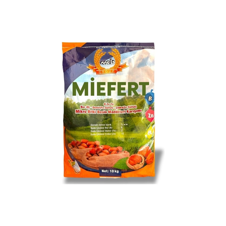 Miefert 10 kg Bor Çinko Demir Kışlık Baharlık Verim Gübresi