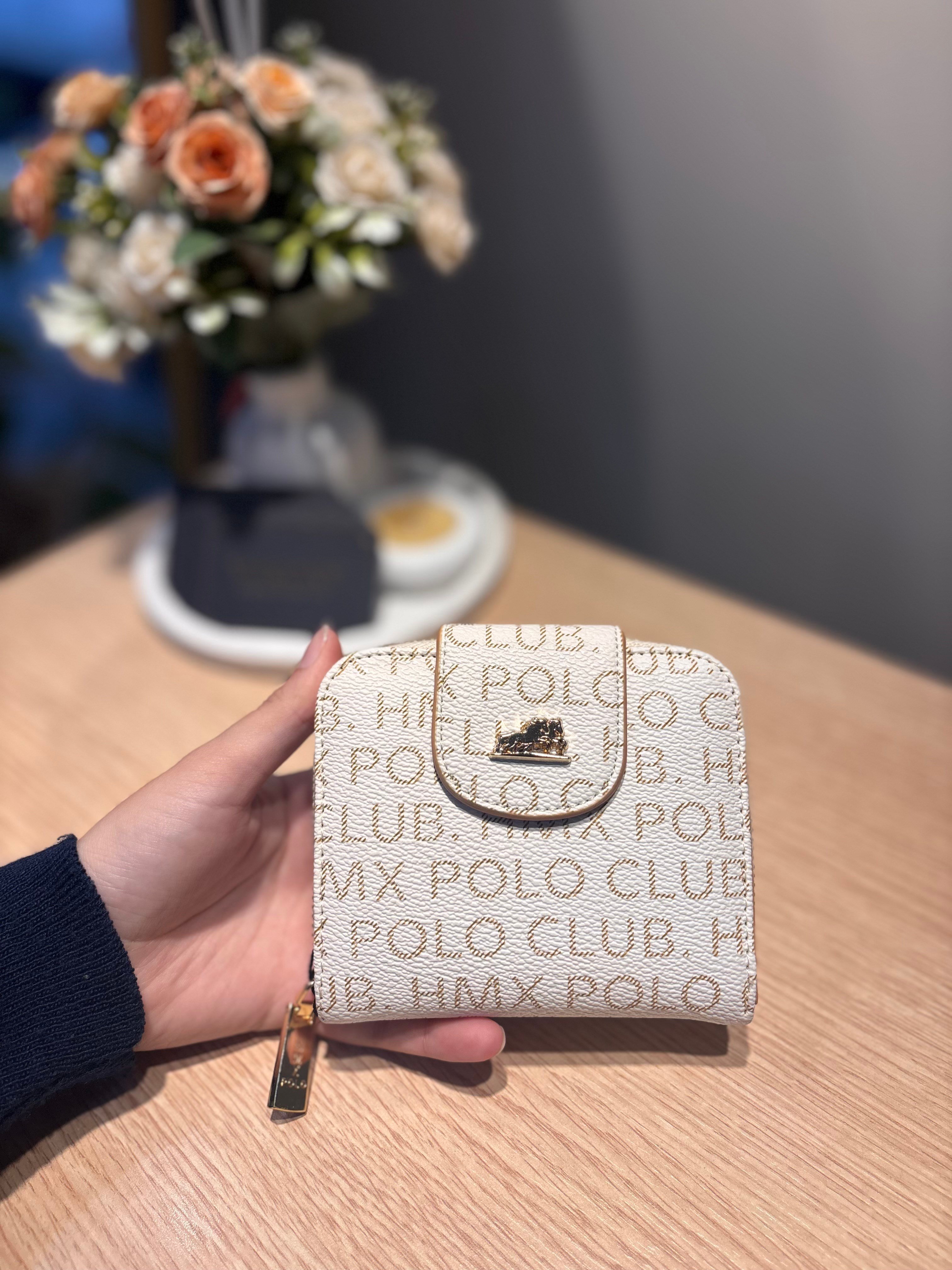 HMX Polo Cüzdan Beyaz-Taba