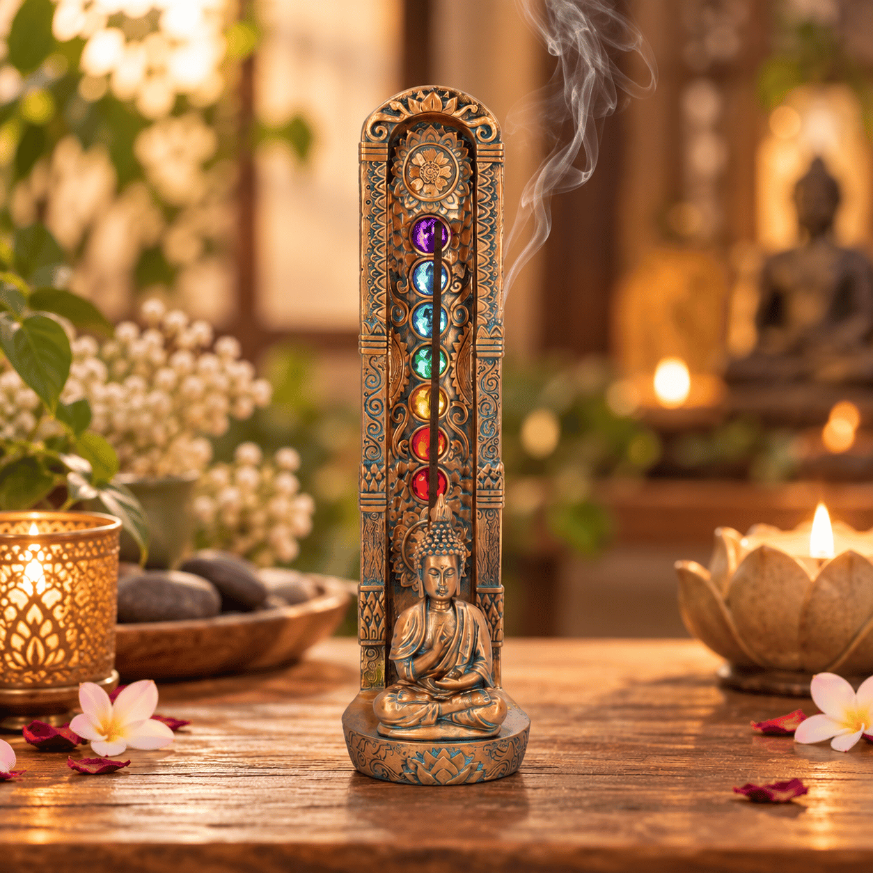 Ascending Chakras Incense Burner 23.5cm