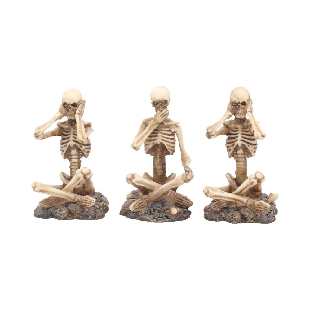 See No, Hear No, Speak No Skeletons (Set 3) 8.5cm P6
