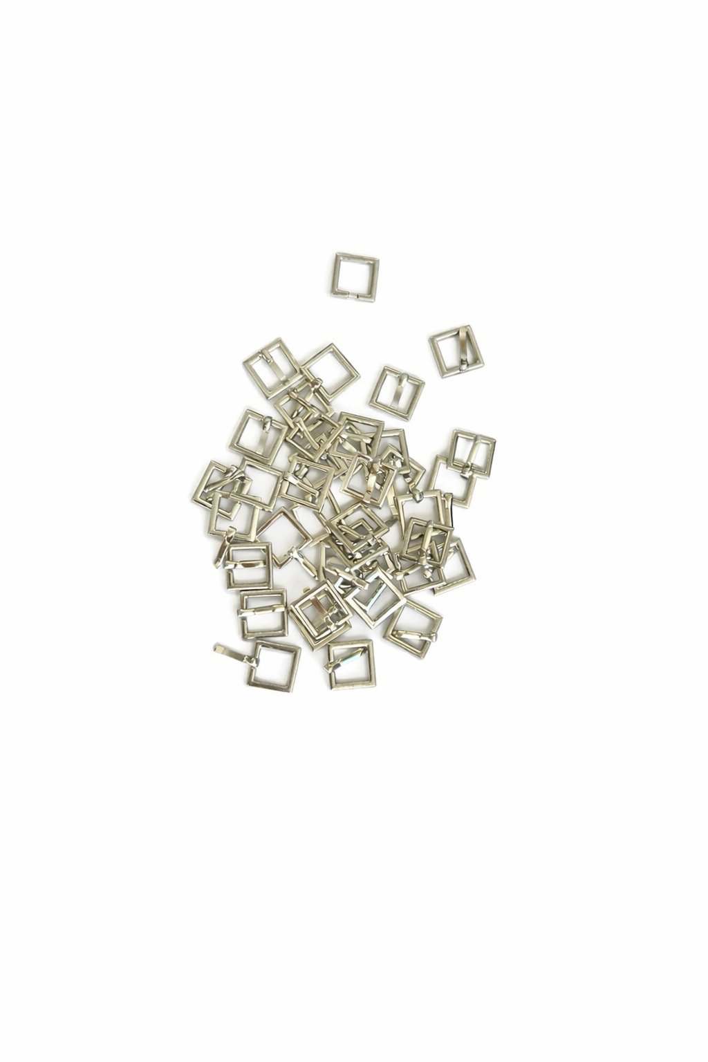 10 Adet 14 mm Metal Pin Tokalı Çanta Saat Tokası Gümüş, Kare Metal Çanta Tokası, 14x14 mm Çanta Aksesuarı Hobi Malzemesi, DIY Çanta Yapımı İçin Gümüş Metal Toka