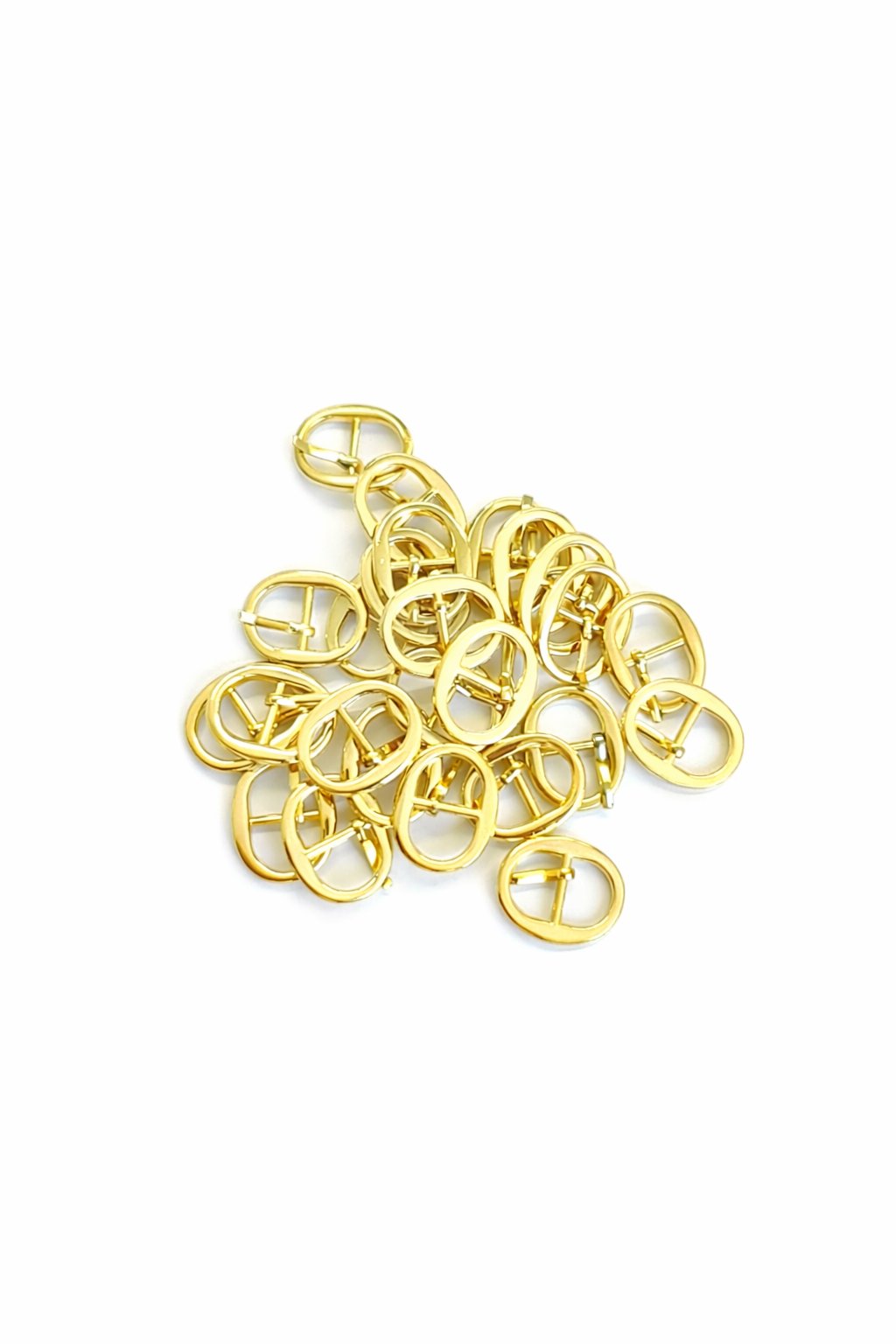 10 Adet 22 mm Metal Pin Tokalı Çanta Tokası Gold, Oval Metal Çanta Tokası, 18x22 mm Çanta Aksesuarı Hobi Malzemesi, DIY Çanta Yapımı İçin Gold Metal Toka