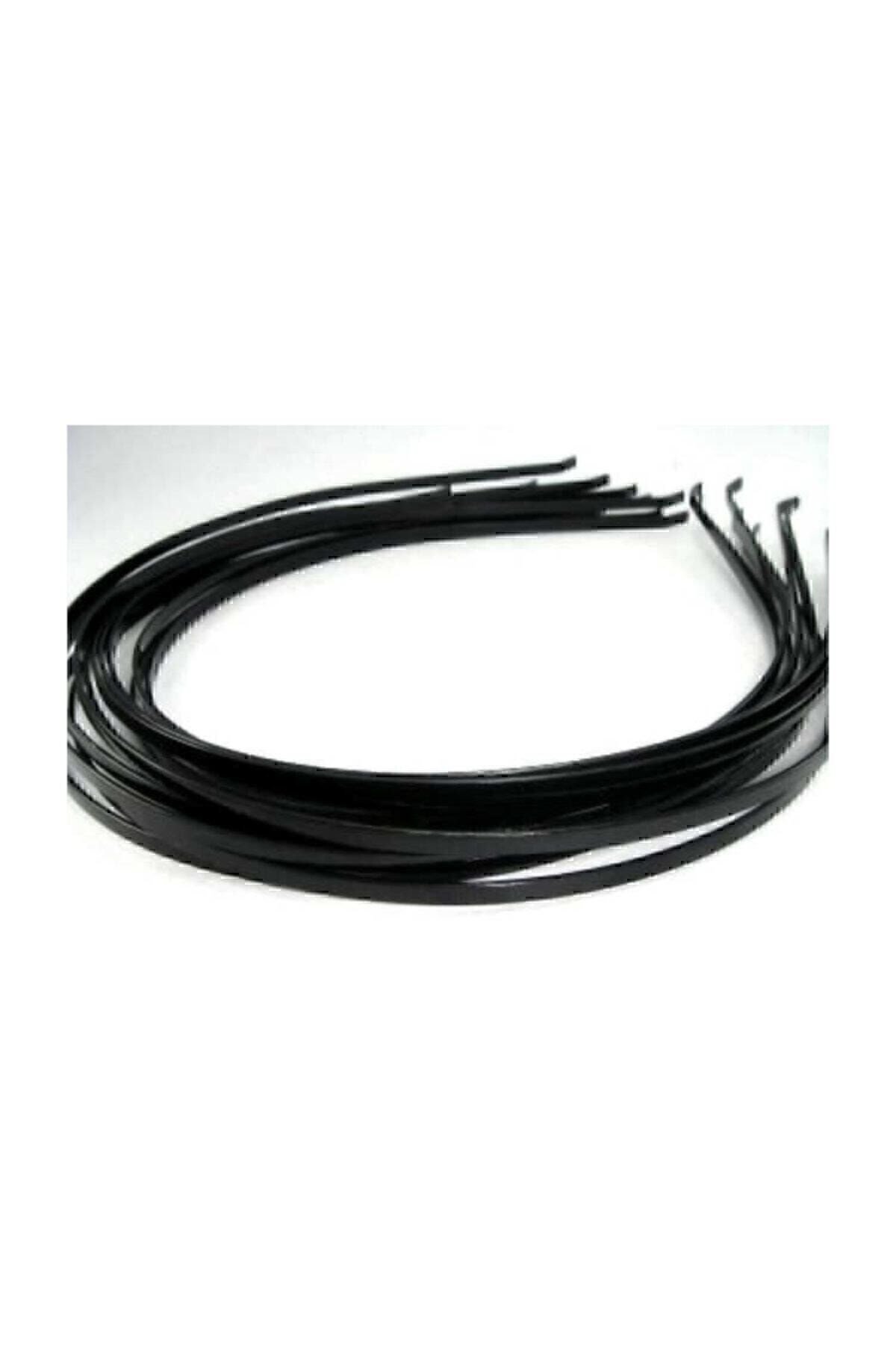 12 Adet Siyah Metal Tel Taç 3mm