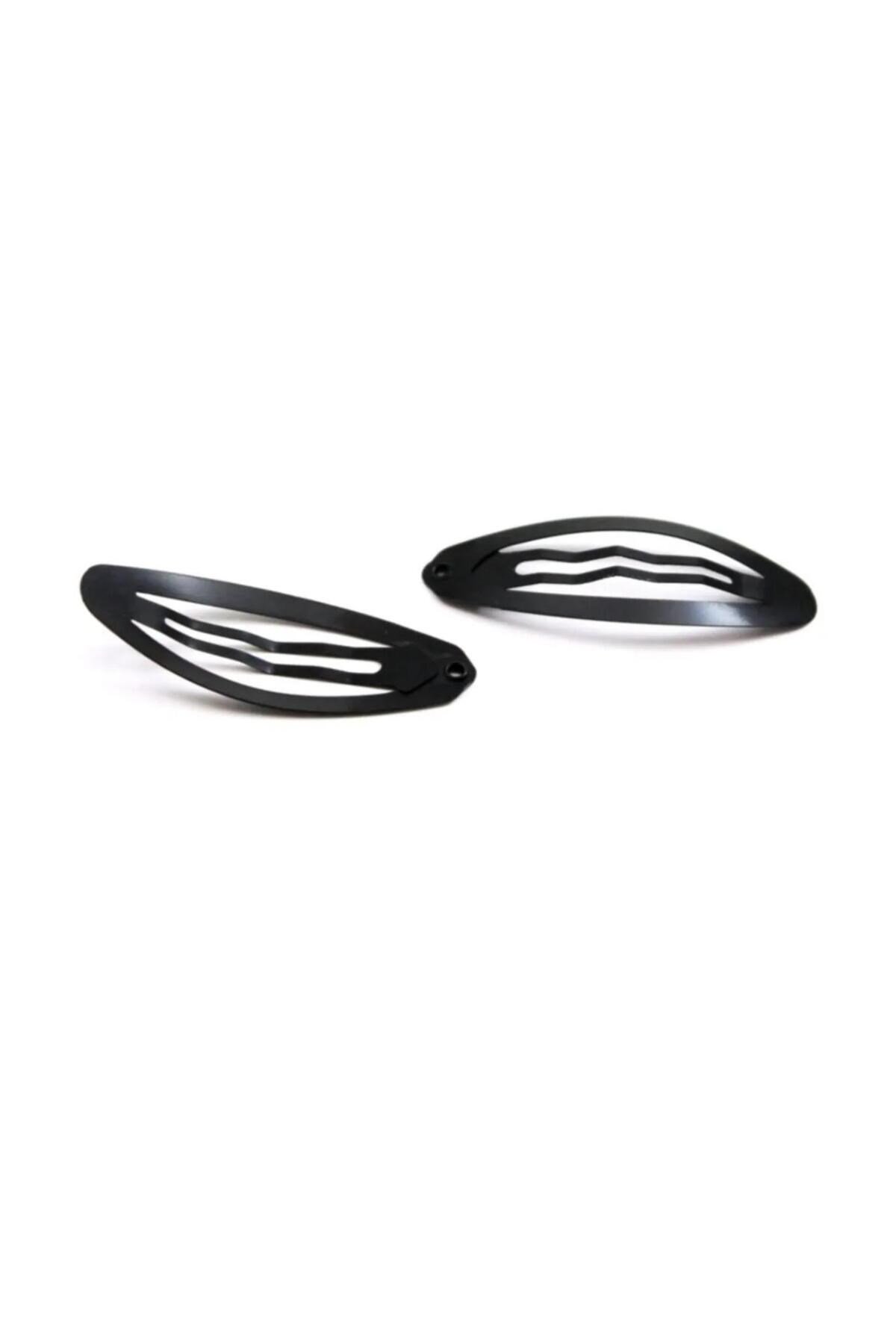 5 cm Oval Çıtçıt siyah Renk 50 Adet