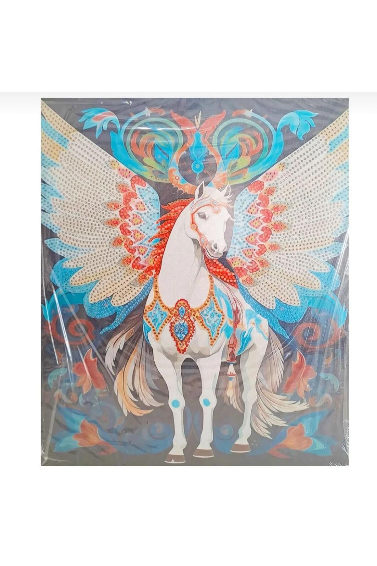 5D Elmas Taş İşleme Kiti 27x33 cm Unicorn Desen