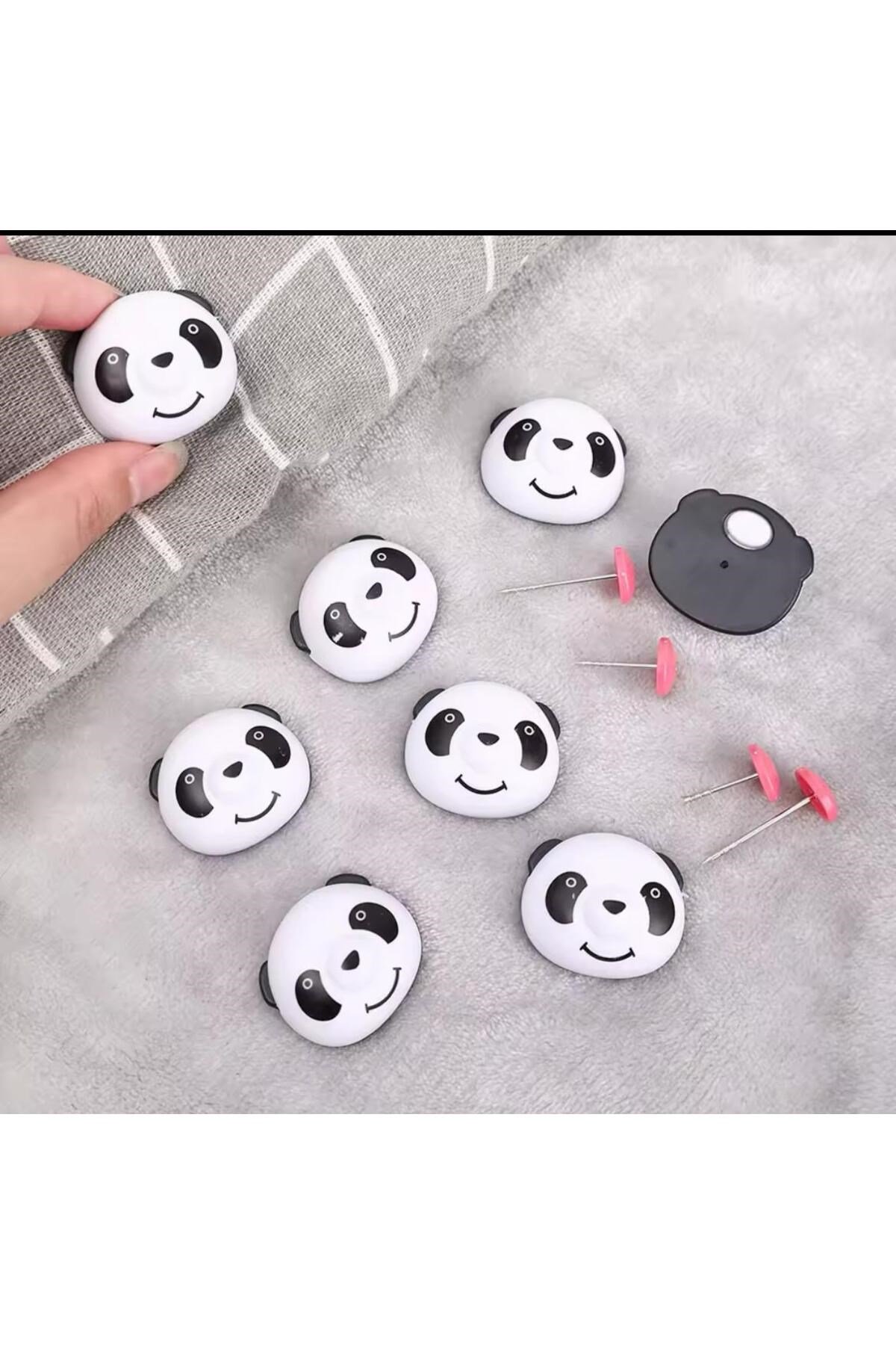 6 Adet Sevimli Panda Desen Yorgan Kılıfı Tutucu Sabitleyici Yastık Nevresim Örtü Düzenleyici