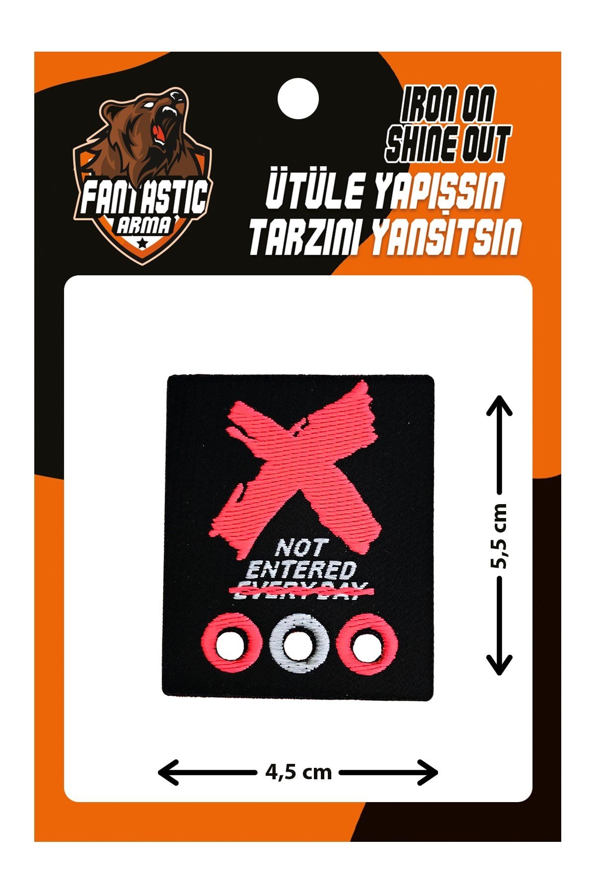 A50-253-v4 Ütü Ile Yapışan Dokuma Arma