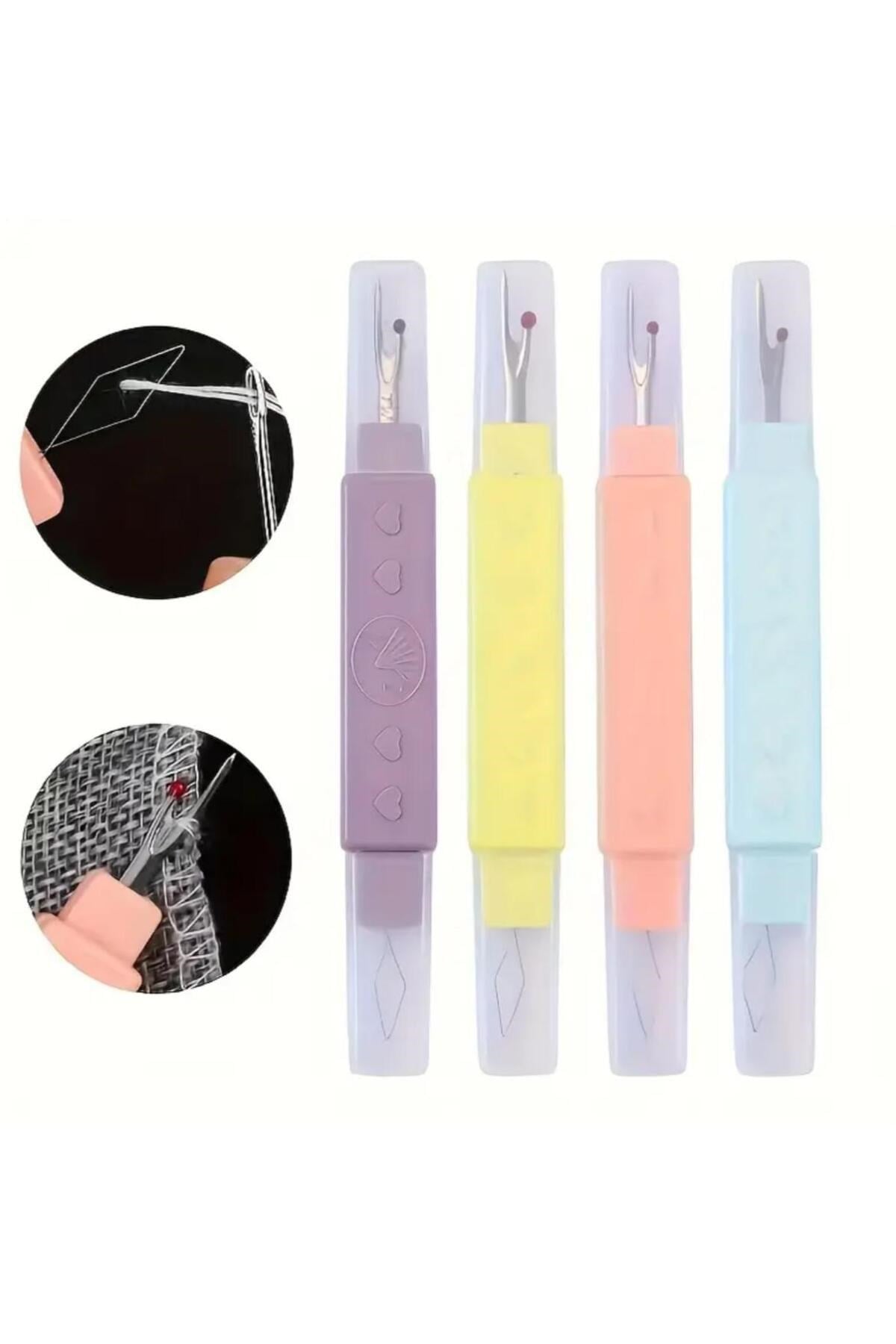Çift Taraflı Dayanıklı Ergonomik Hızlı Pratik Çok Fonksiyonlu Dikiş Sökme İğne İplik Aparatı 2 in 1