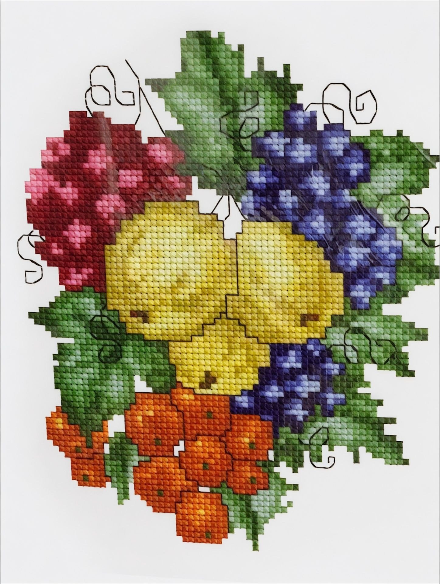 Desenli Kanaviçe Seti – El İşi Nakış Kiti, Renkli İpliklerle Tam Set 20x28