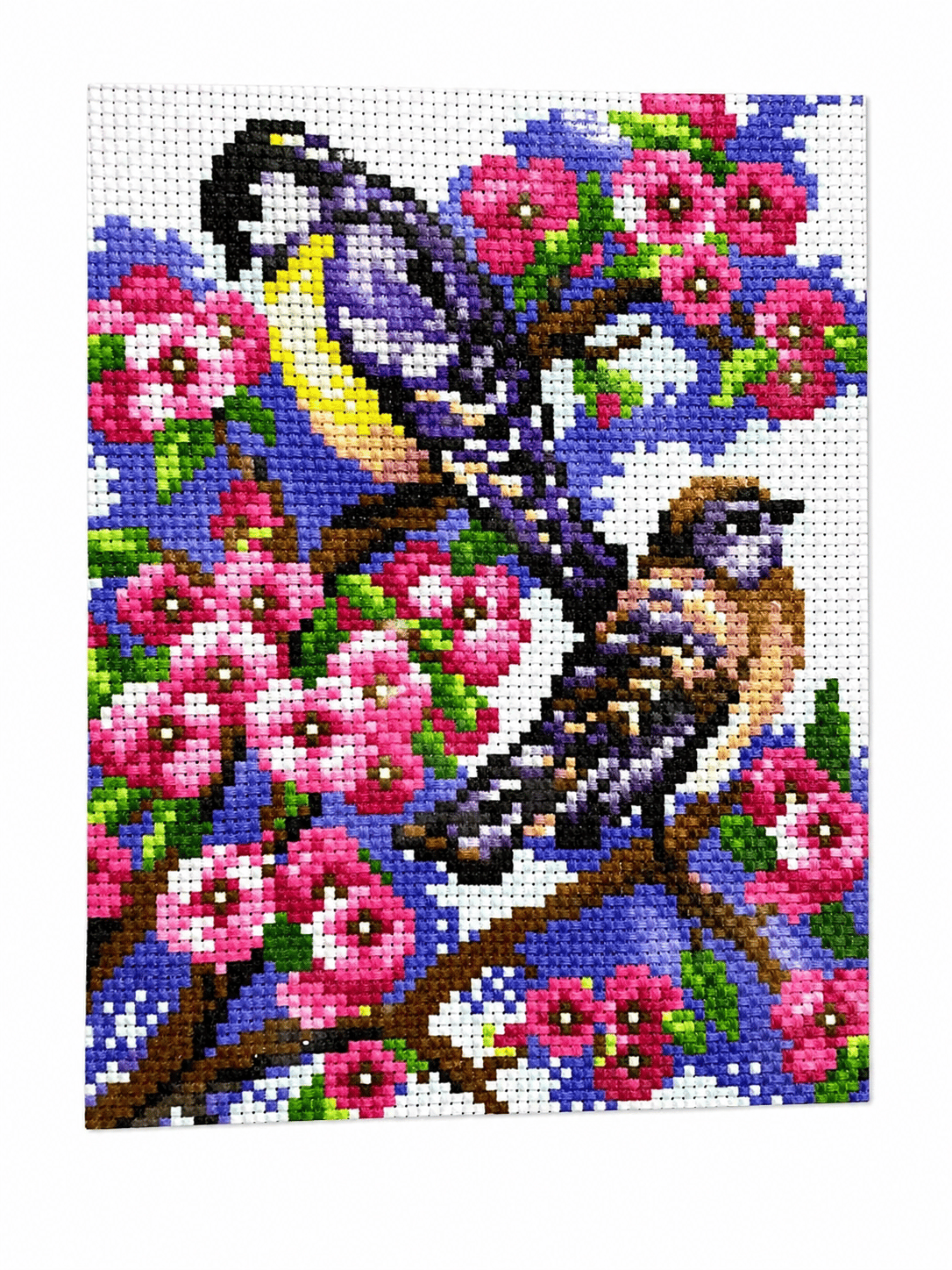 Desenli Kanaviçe Seti – El İşi Nakış Kiti, Renkli İpliklerle Tam Set 20x28