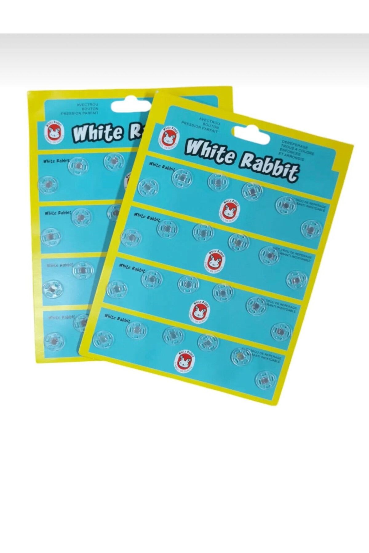 Dikmeli Plastik Çıtçıt 10mm - 36 adet Dikmeli Şeffaf Çıtçıt