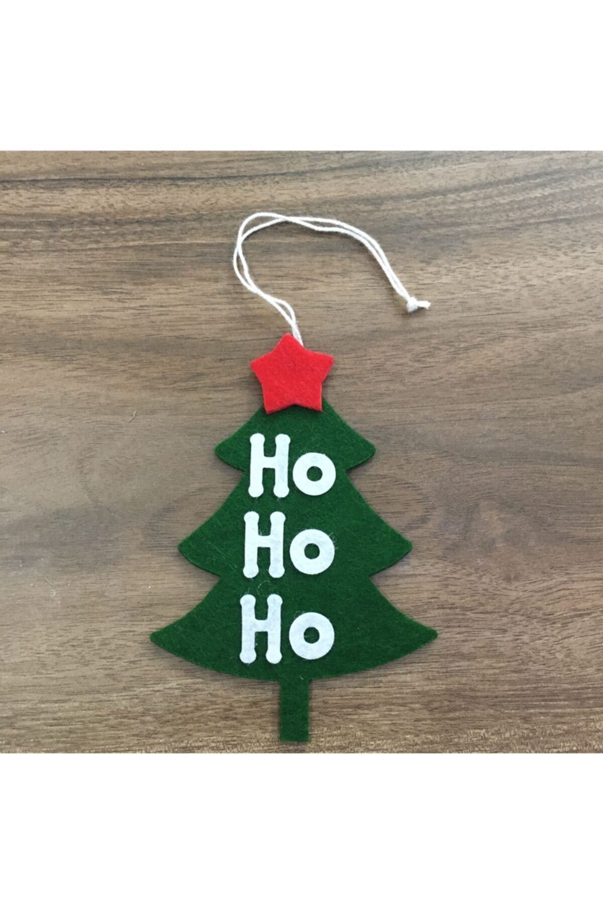 El Yapımı Keçe Motto Ho Ho Ho Yılbaşı Süsü Çam Ağacı Süsü 62
