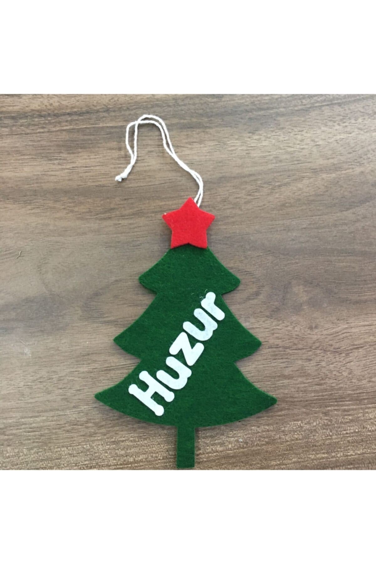 El Yapımı Keçe Motto Huzur Yılbaşı Süsü Çam Ağacı Süsü 65