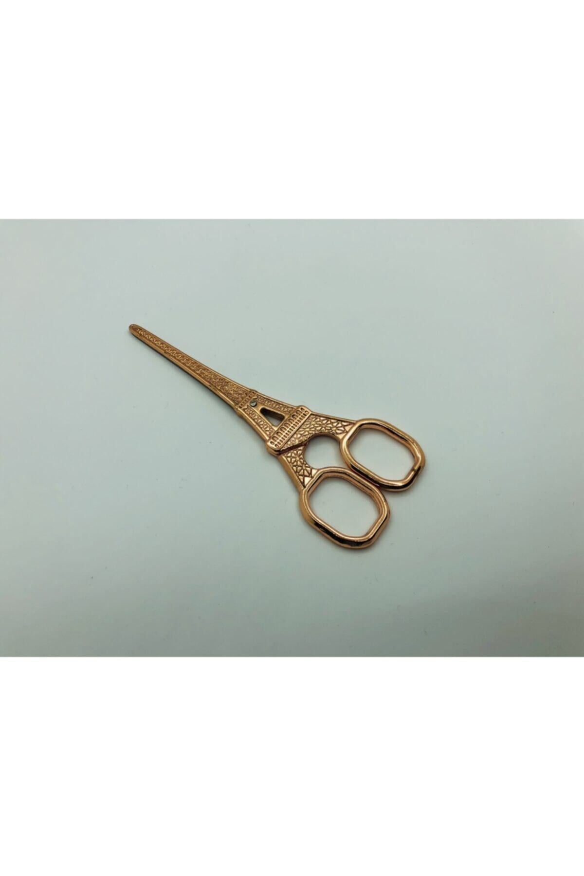 Eyfel Kulesi Dikiş Nakış Söz Nişan Makası Rose Gold
