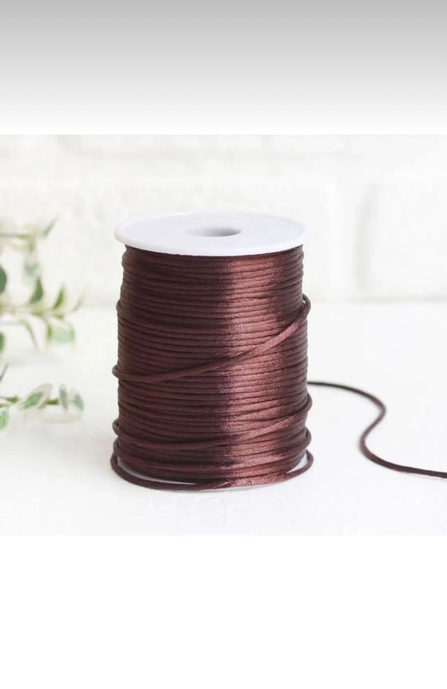 Floş İp, Sıçan Kuyruğu, Bileklik İpi Kolye İpi, Gelinlik İpi Nişanlık İpi, Kaftan İpi (2mm 10mt)