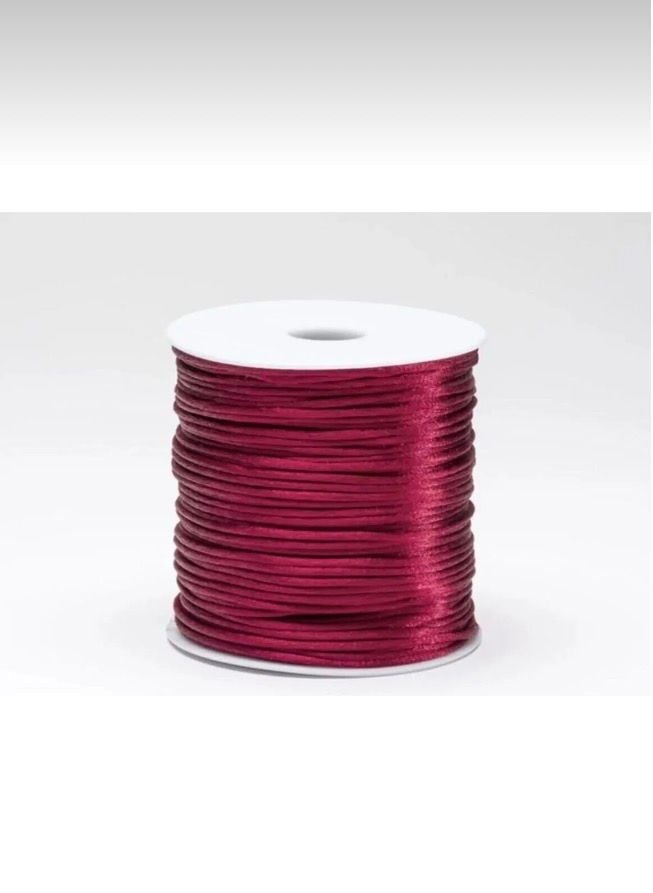 Floş İp, Sıçan Kuyruğu, Bileklik İpi Kolye İpi, Gelinlik İpi Nişanlık İpi, Kaftan İpi (2mm 10mt)