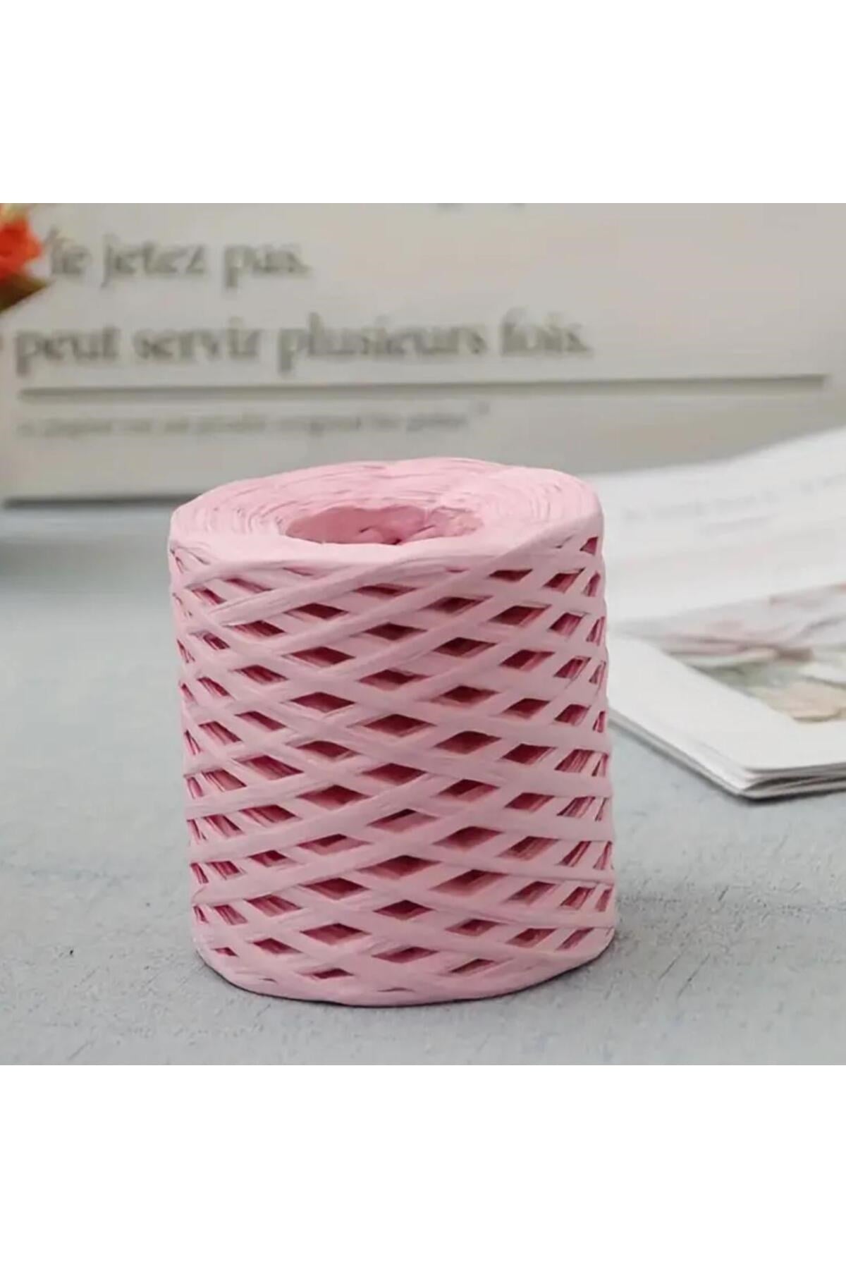 G 55  Açık Pembe  Renk Rafya Kağıt Ip 200 gr
